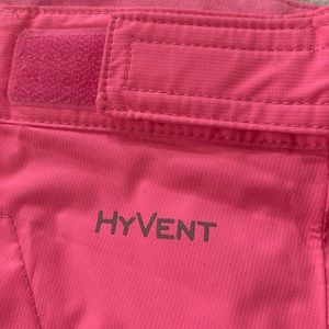 North face bright pink x large ski pants